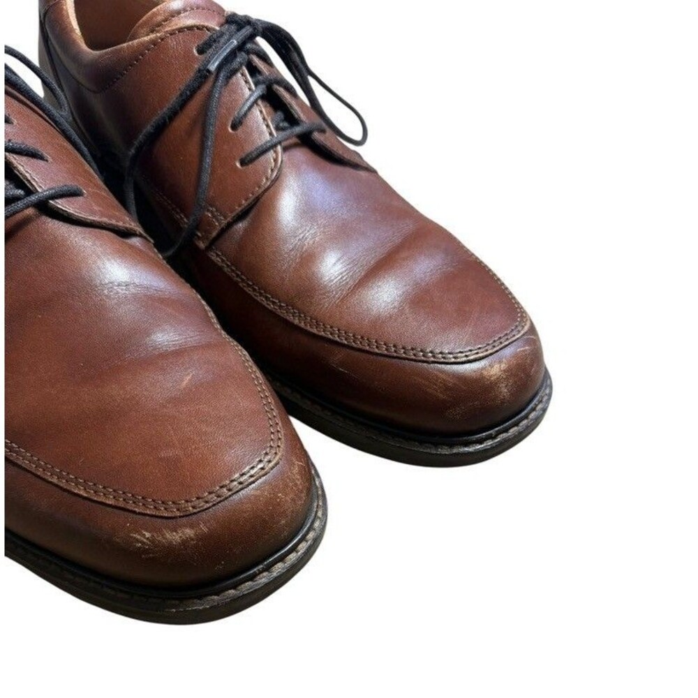Ecco Holton Mens Dress Shoes Loafers Size 45 US 11 - 11.5 Leather Apron Tie - Picture 11 of 12